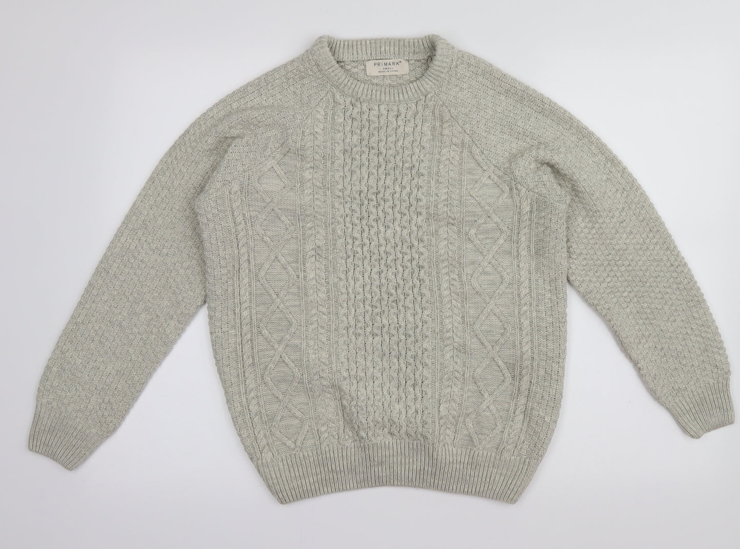 Primark Mens Grey   Pullover Jumper Size S