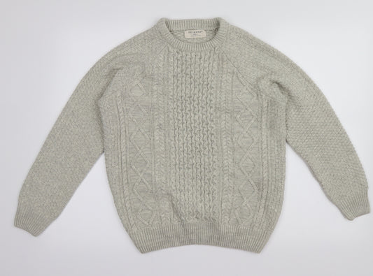 Front view of Primark men’s grey jumper, size S