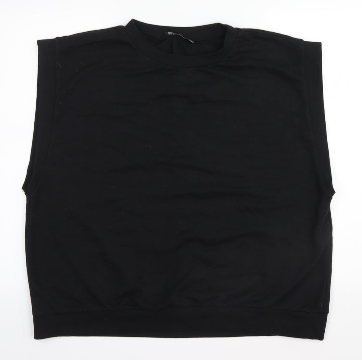 I SAW IT FIRST Womens Black   Basic Tank Size 16