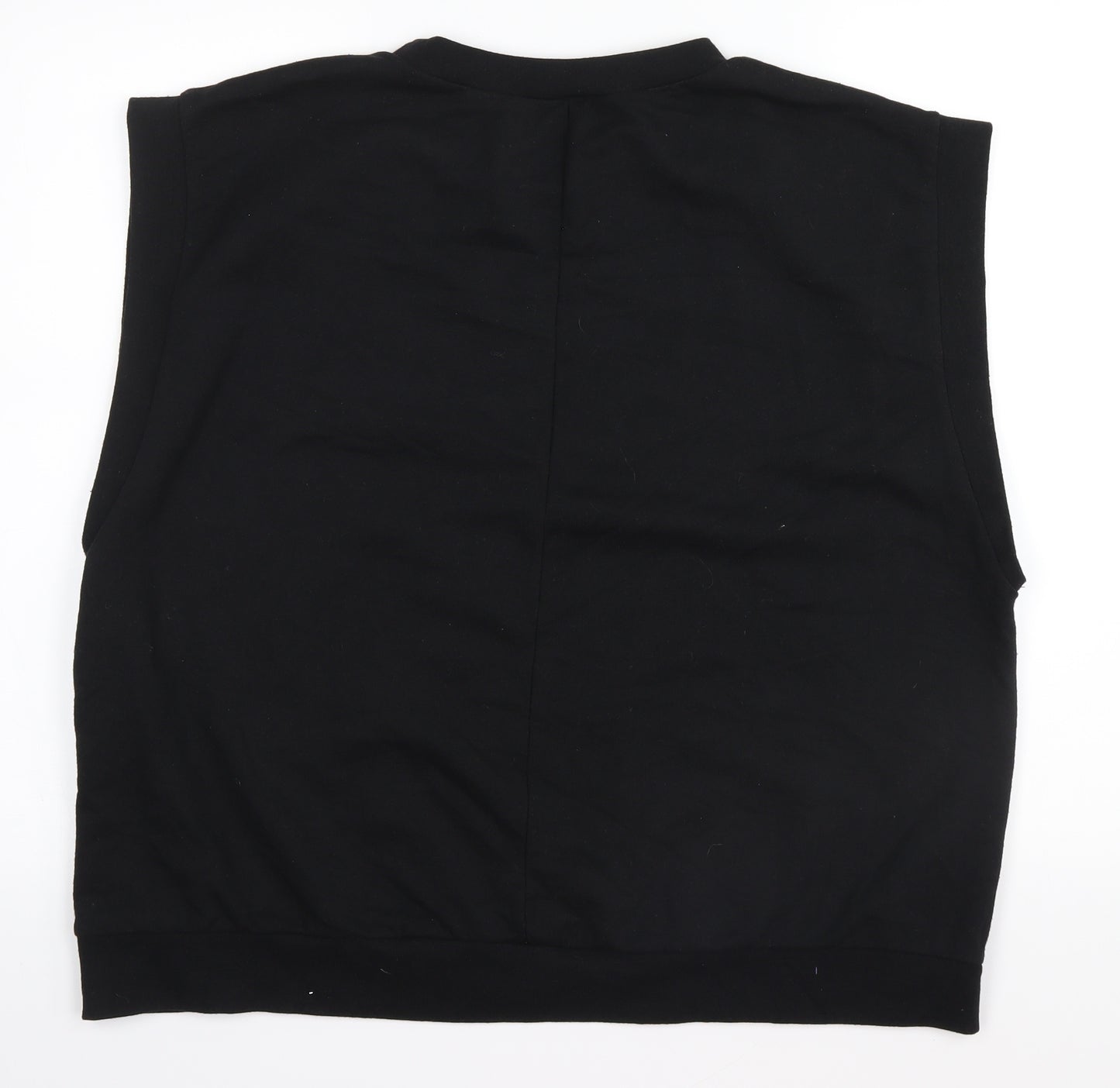 I SAW IT FIRST Womens Black   Basic Tank Size 16