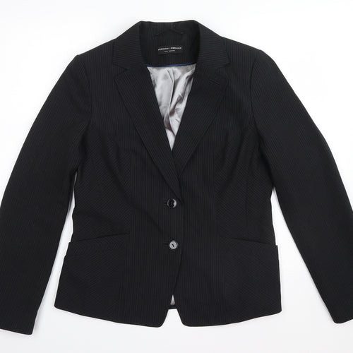 Dorothy Perkins Womens Black   Jacket Suit Jacket Size 14  - pin striped
