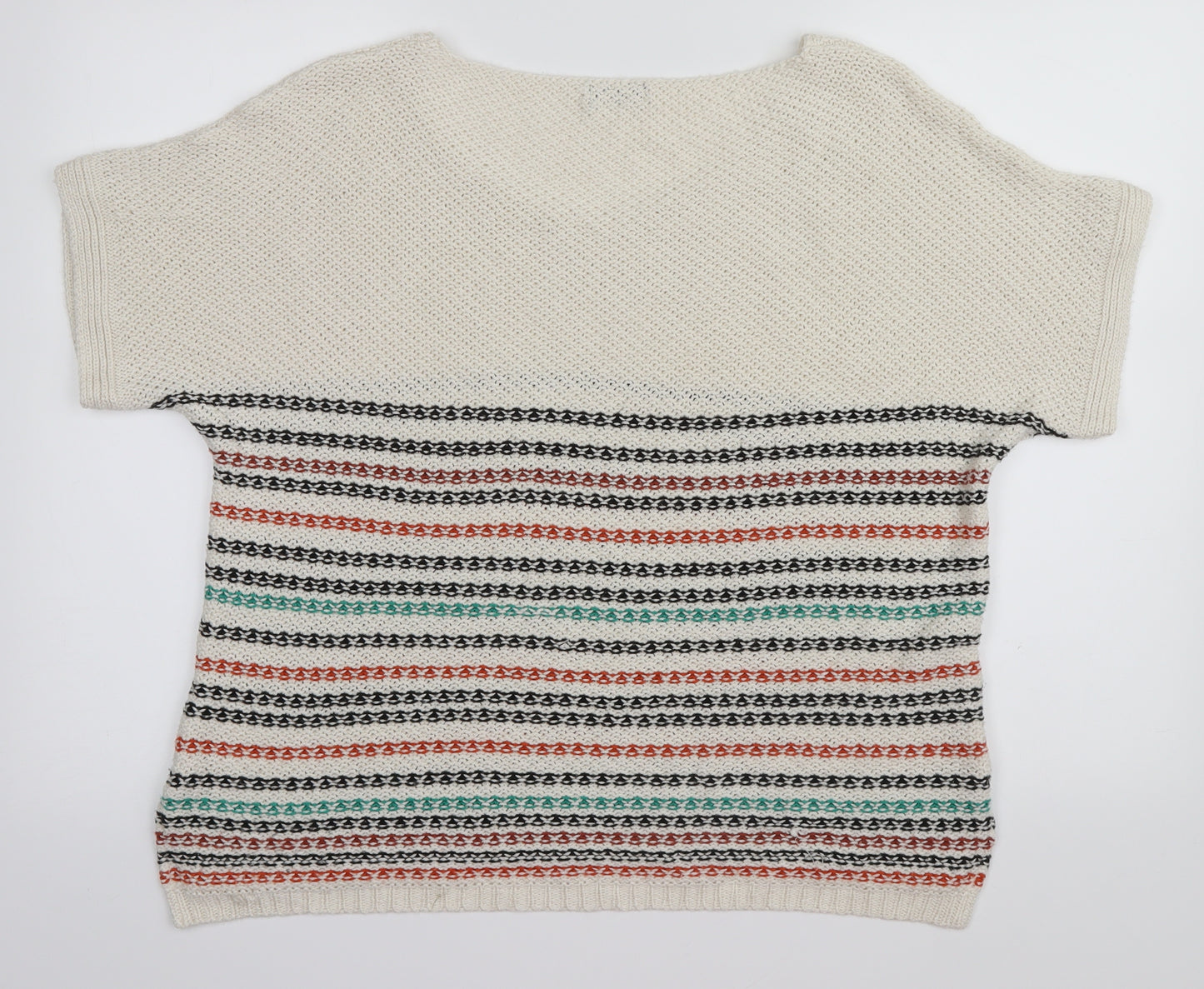 F&F Womens Multicoloured Striped  Basic T-Shirt Size 16