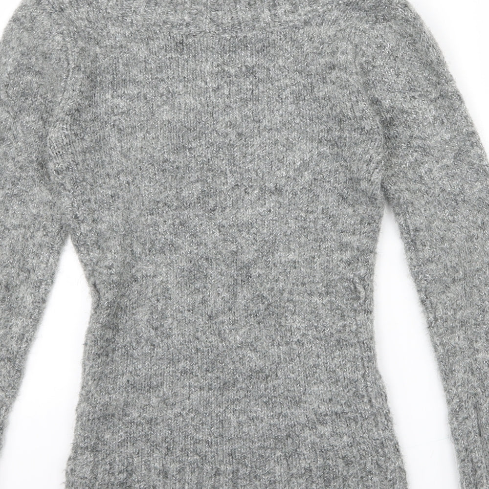 Jane Norman Womens Grey  Knit Pullover Jumper Size 8