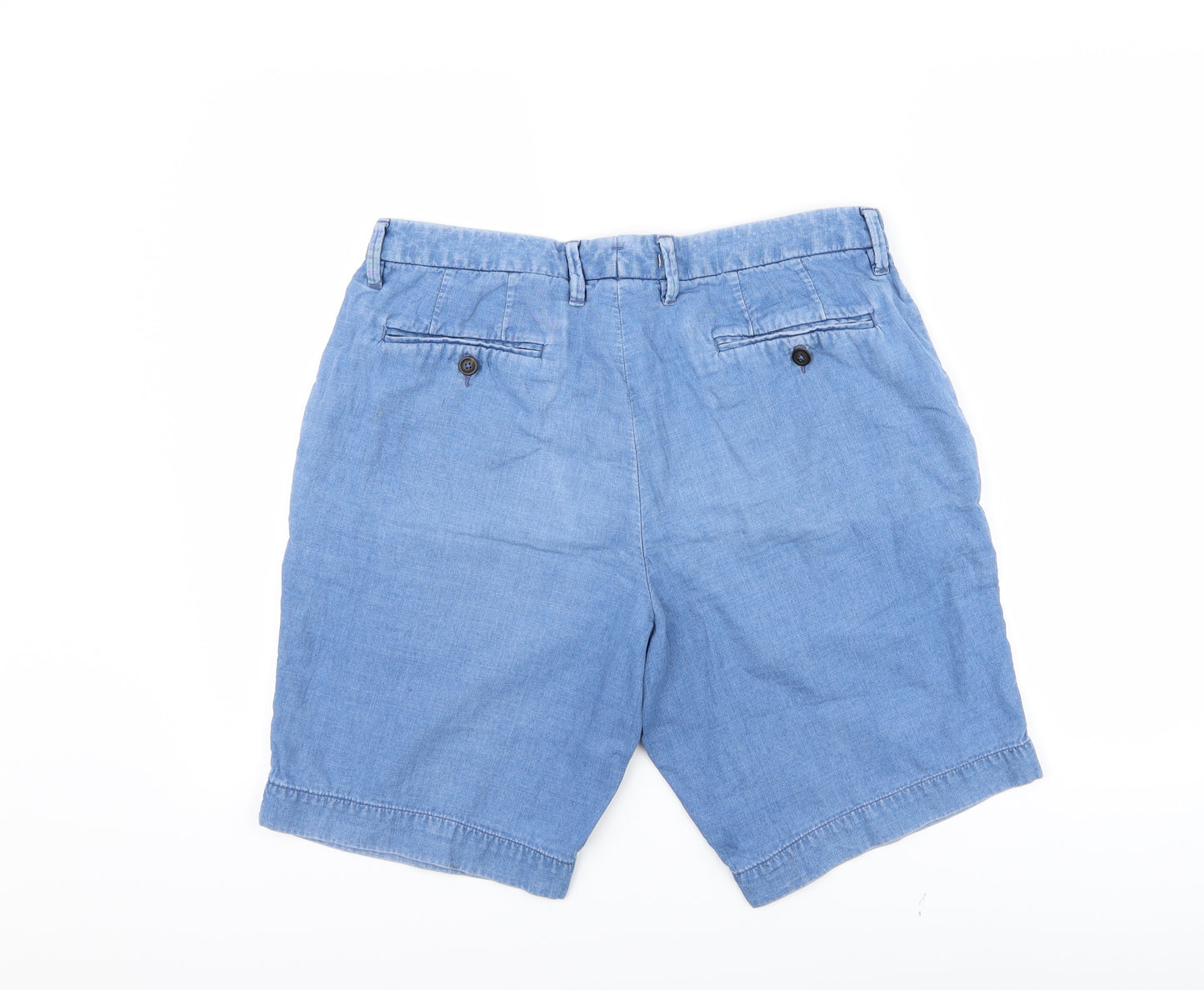 Jigsaw Mens Blue  Denim Bermuda Shorts Size 32
