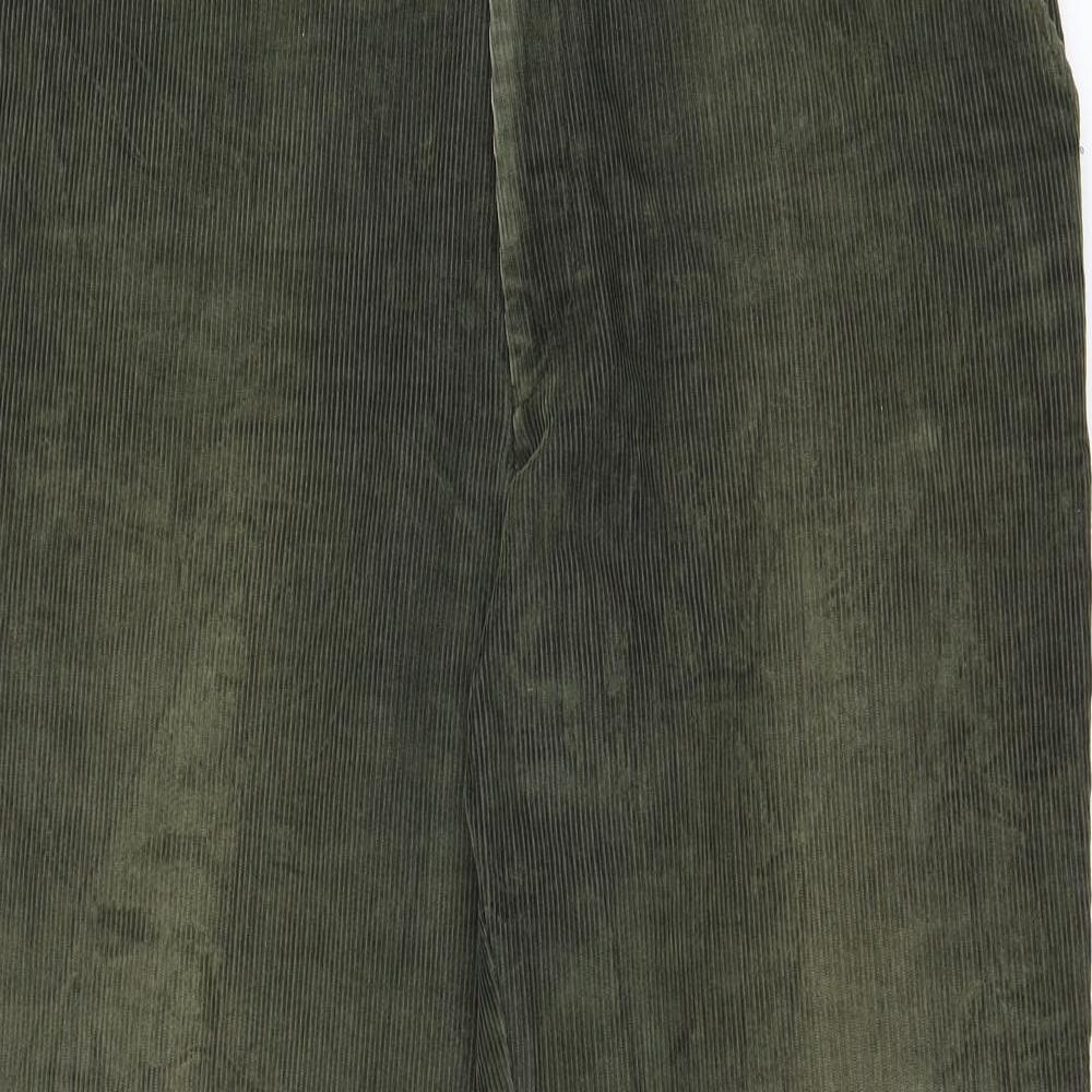 Marks and Spencer Mens Green  Corduroy Trousers  Size 36 L29 in