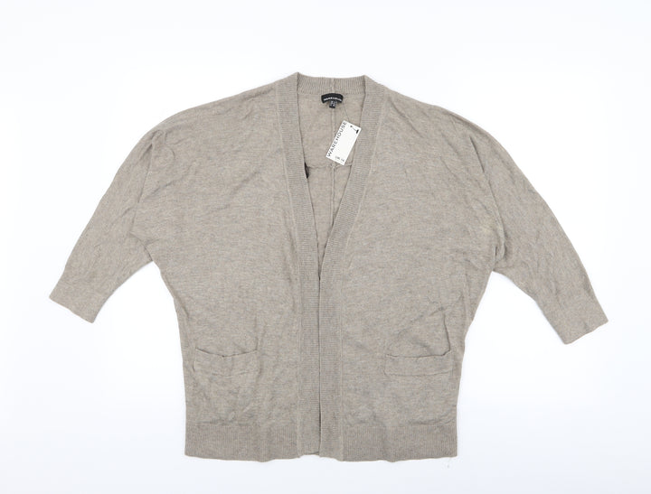 Warehouse Womens Beige   Cardigan Jumper Size 14