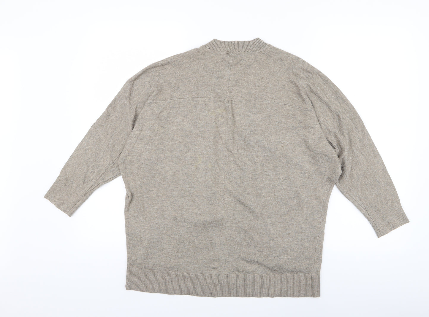 Warehouse Womens Beige   Cardigan Jumper Size 14