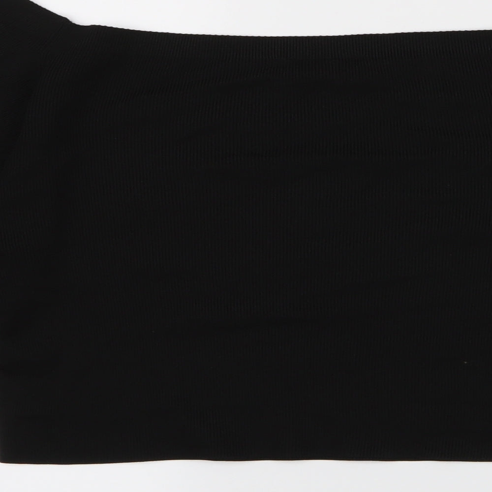 top shop Womens Black   Cropped T-Shirt Size 14