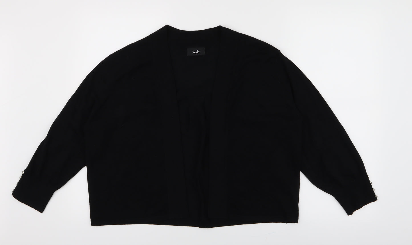 Wallis Womens Black   Cardigan Jumper Size XL