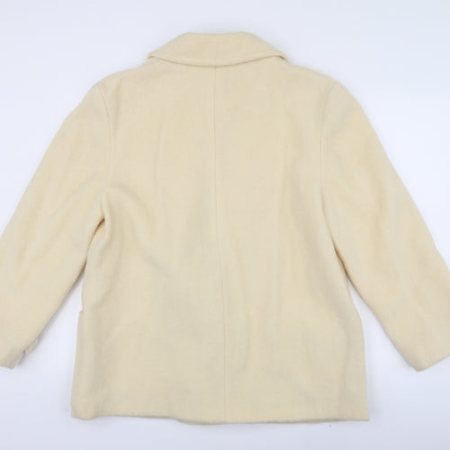 Preworn Womens Yellow   Overcoat Coat Size 18
