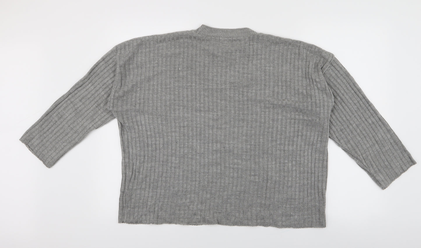 nastygal Womens Grey  Knit Pullover Jumper Size 10