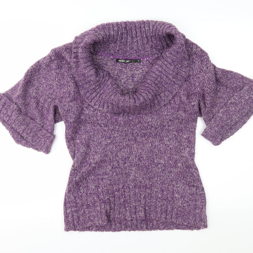 Ada Gatti Womens Pink  Knit Pullover Jumper Size S