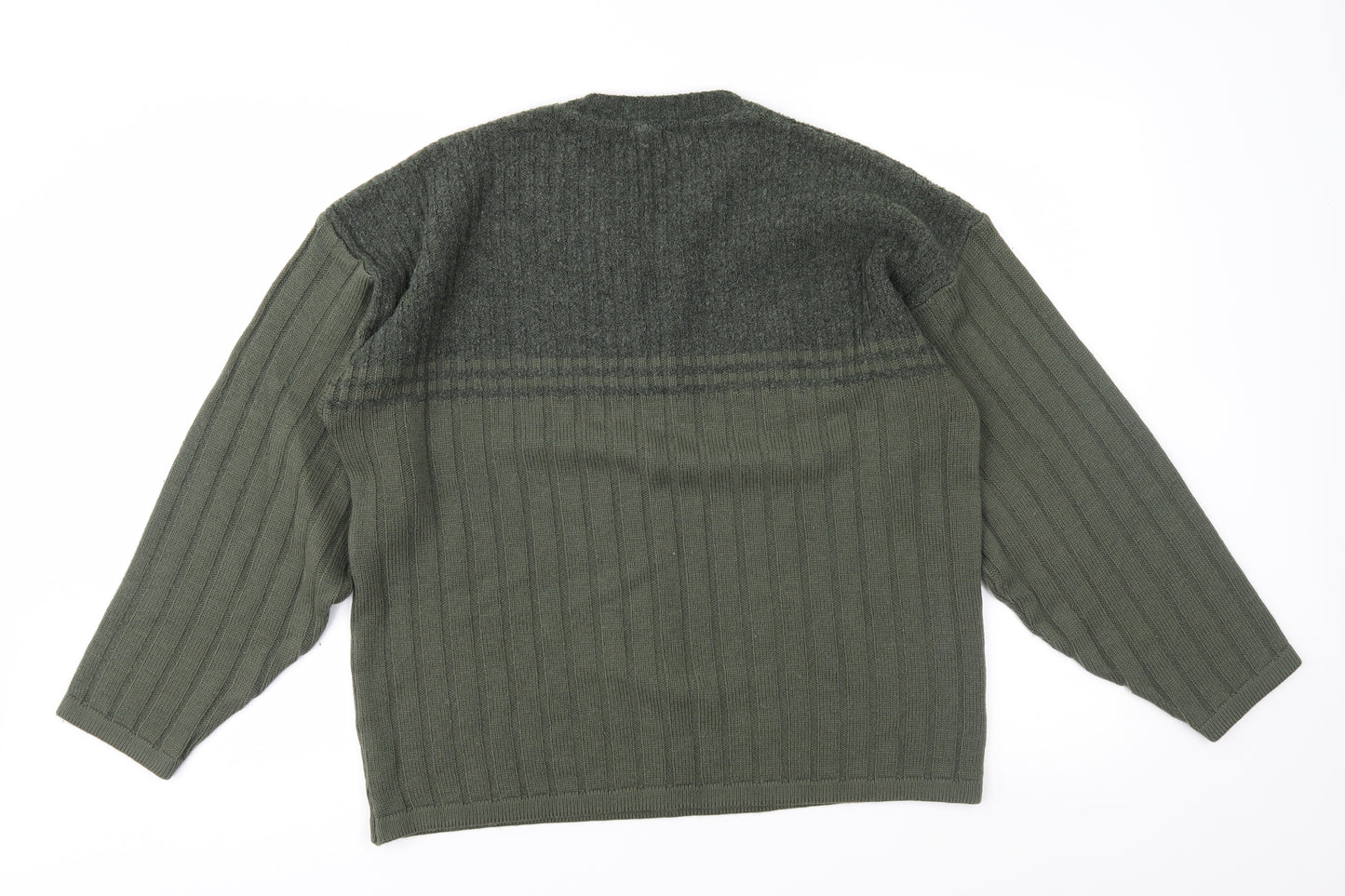 BHS Mens Green  Knit Pullover Jumper Size M