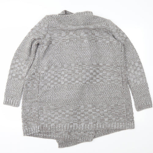 NEXT Womens Brown Geometric Knit Cardigan Jumper Size XS