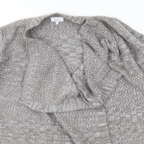 NEXT Womens Brown Geometric Knit Cardigan Jumper Size XS