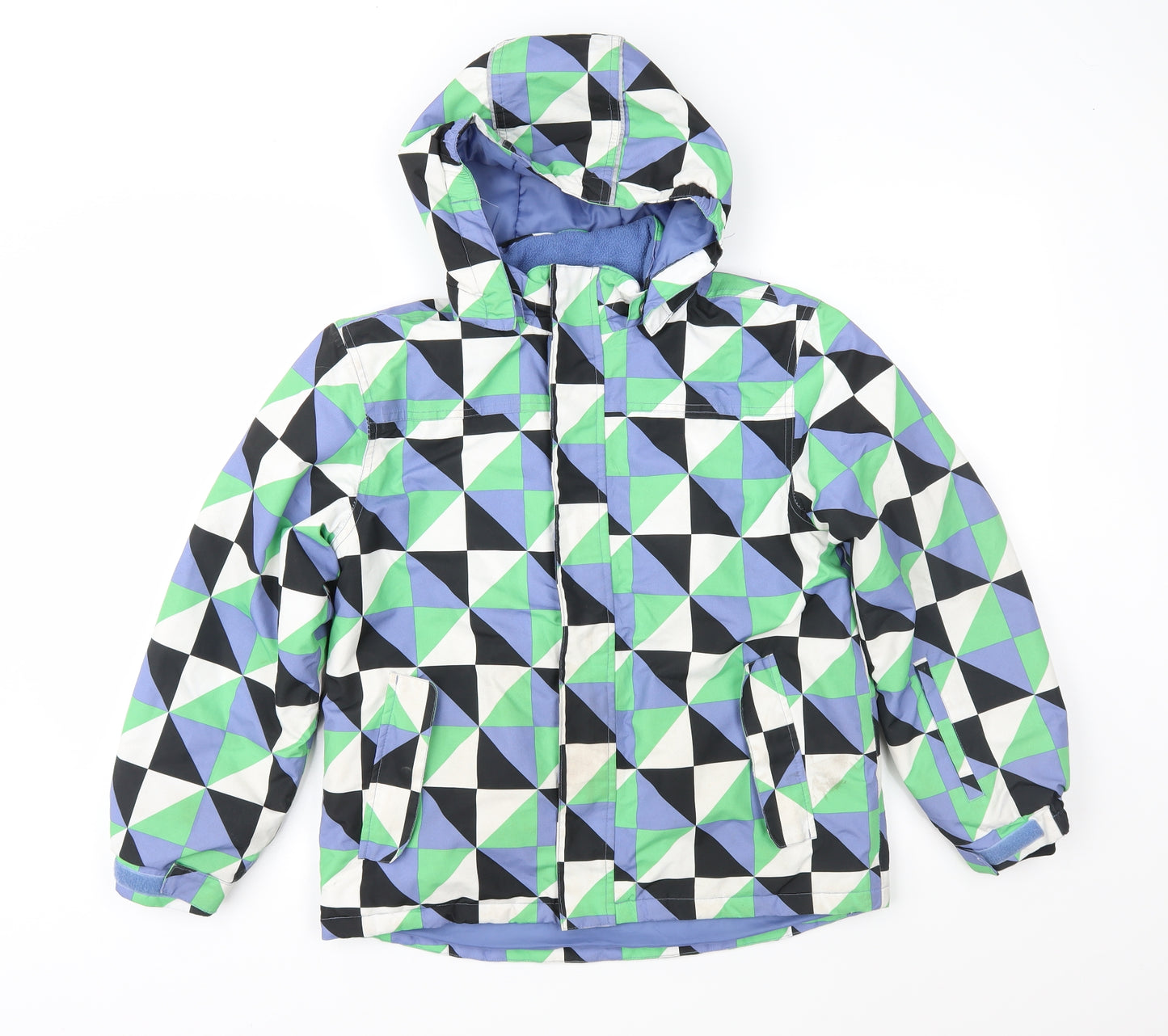 Muddy Puddles Boys Multicoloured Geometric  Anorak Jacket Size 11-12 Years
