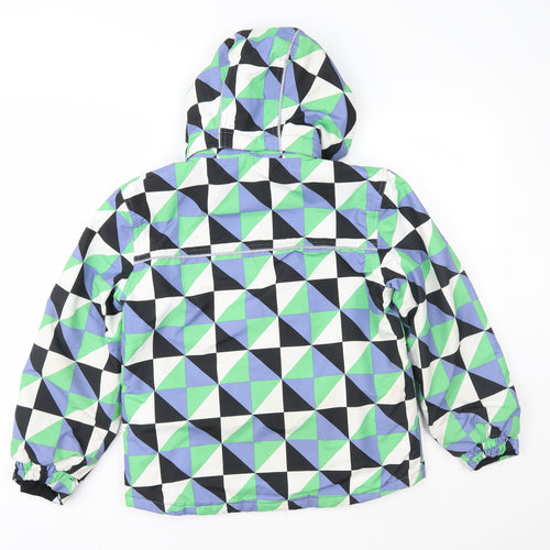 Muddy Puddles Boys Multicoloured Geometric  Anorak Jacket Size 11-12 Years