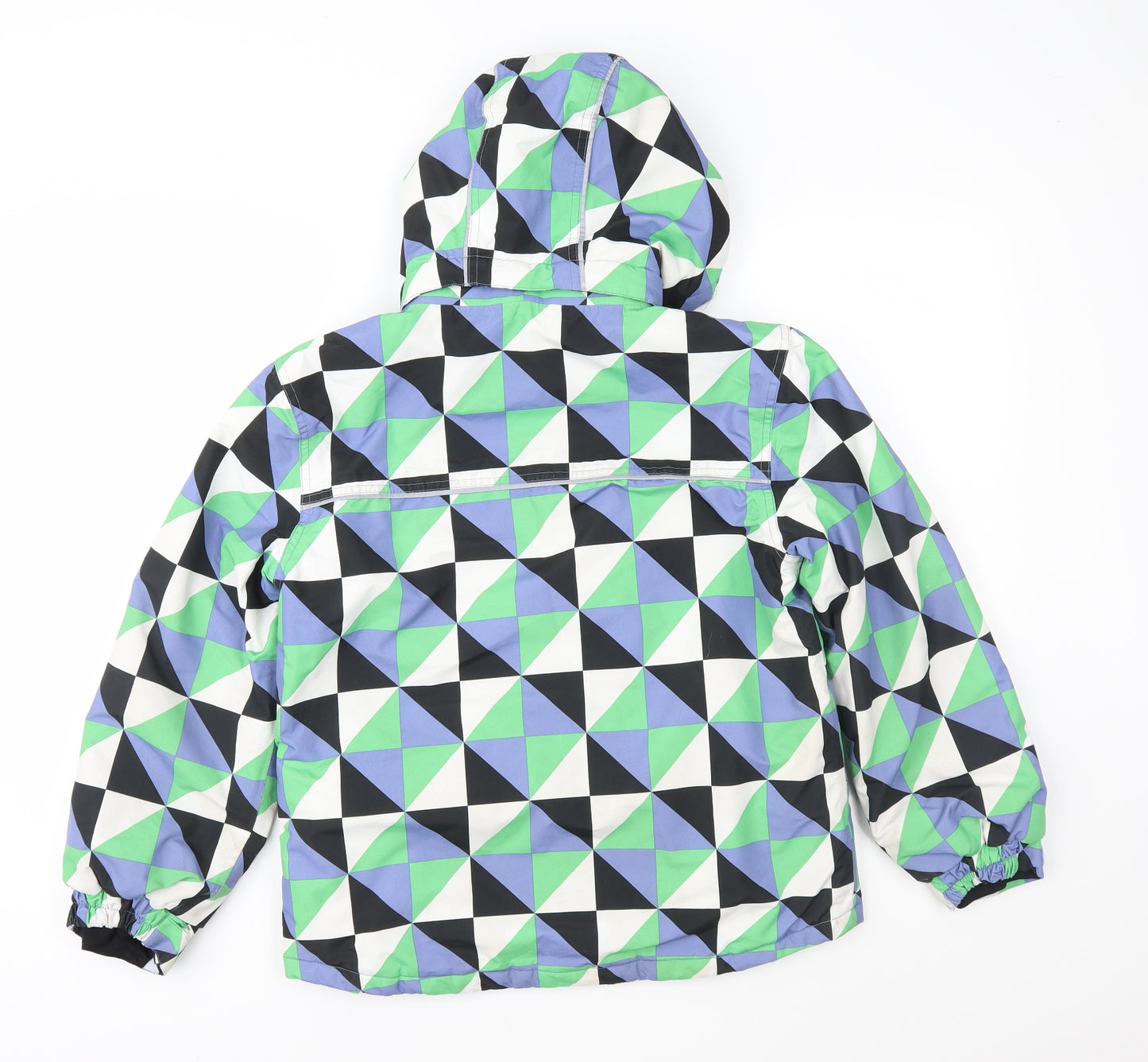 Muddy Puddles Boys Multicoloured Geometric  Anorak Jacket Size 11-12 Years