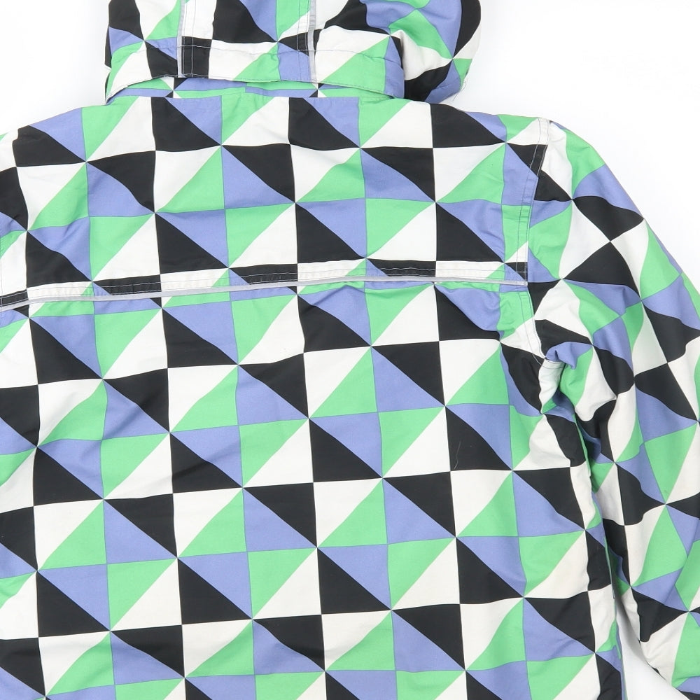 Muddy Puddles Boys Multicoloured Geometric  Anorak Jacket Size 11-12 Years