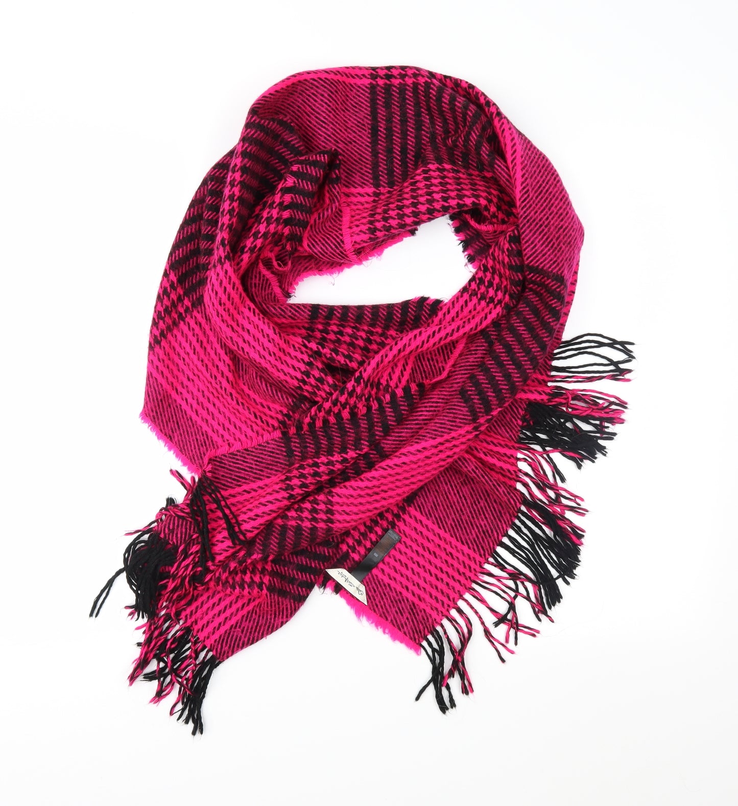 Miss Selfridge Womens Pink Plaid   Shawl/Wrap