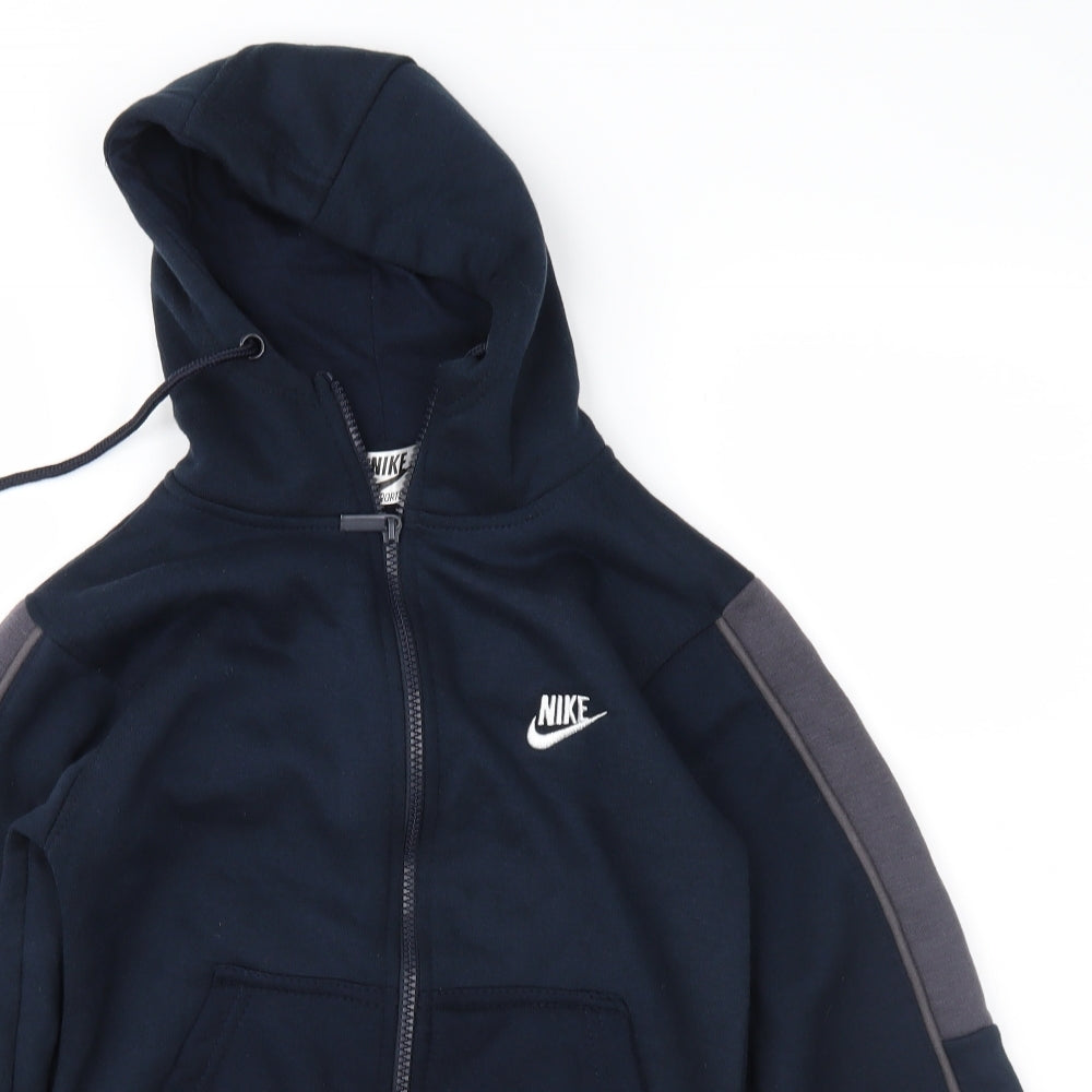 Nike Boys Blue   Full Zip Hoodie Size 9-10 Years