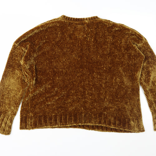 Matalan Womens Brown  Knit Pullover Jumper Size M