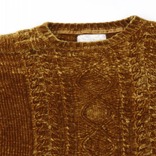 Matalan Womens Brown  Knit Pullover Jumper Size M
