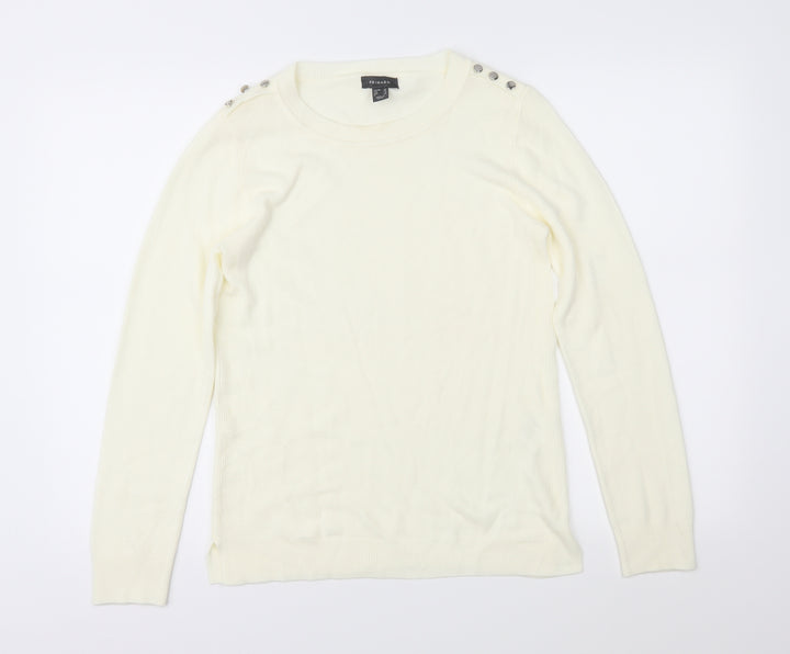 Atmosphere Womens Ivory  Knit Pullover Jumper Size 10