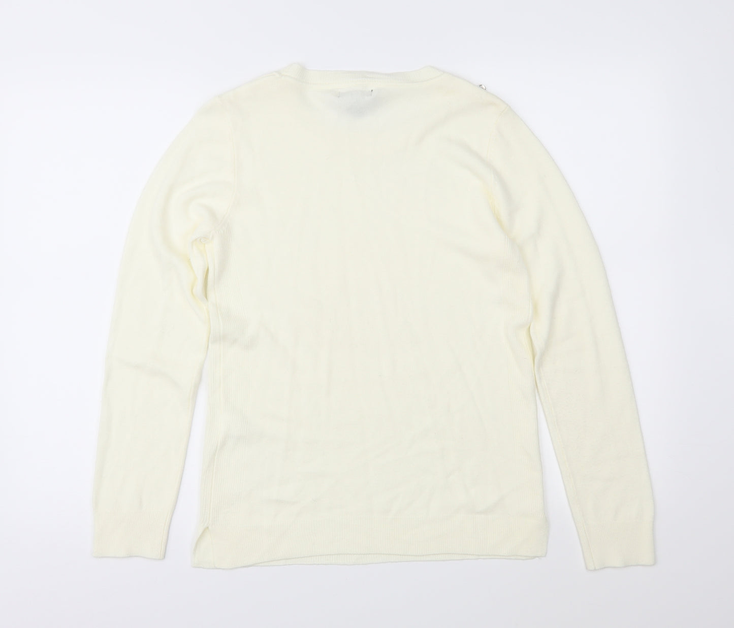 Atmosphere Womens Ivory  Knit Pullover Jumper Size 10