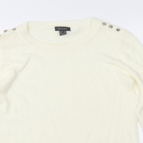 Atmosphere Womens Ivory  Knit Pullover Jumper Size 10