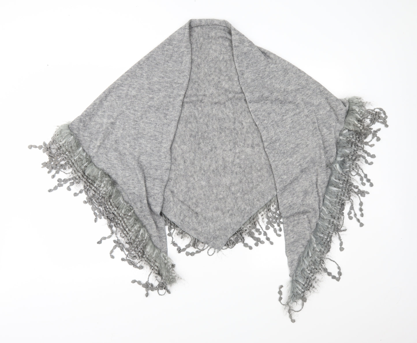 Preworn Womens Grey  Knit  Shawl/Wrap