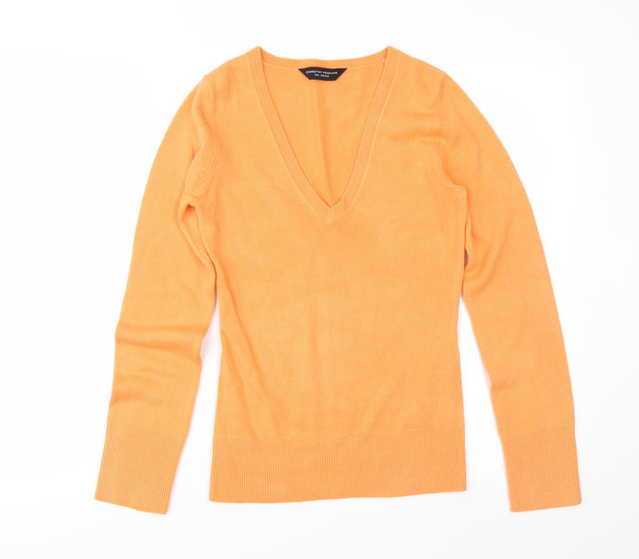 Dorothy Perkins Womens Orange  Knit Pullover Jumper Size 6