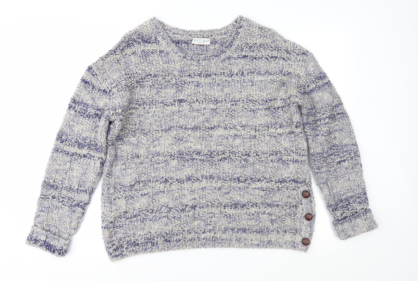 Marks and Spencer Womens Blue  Knit Pullover Jumper Size 16