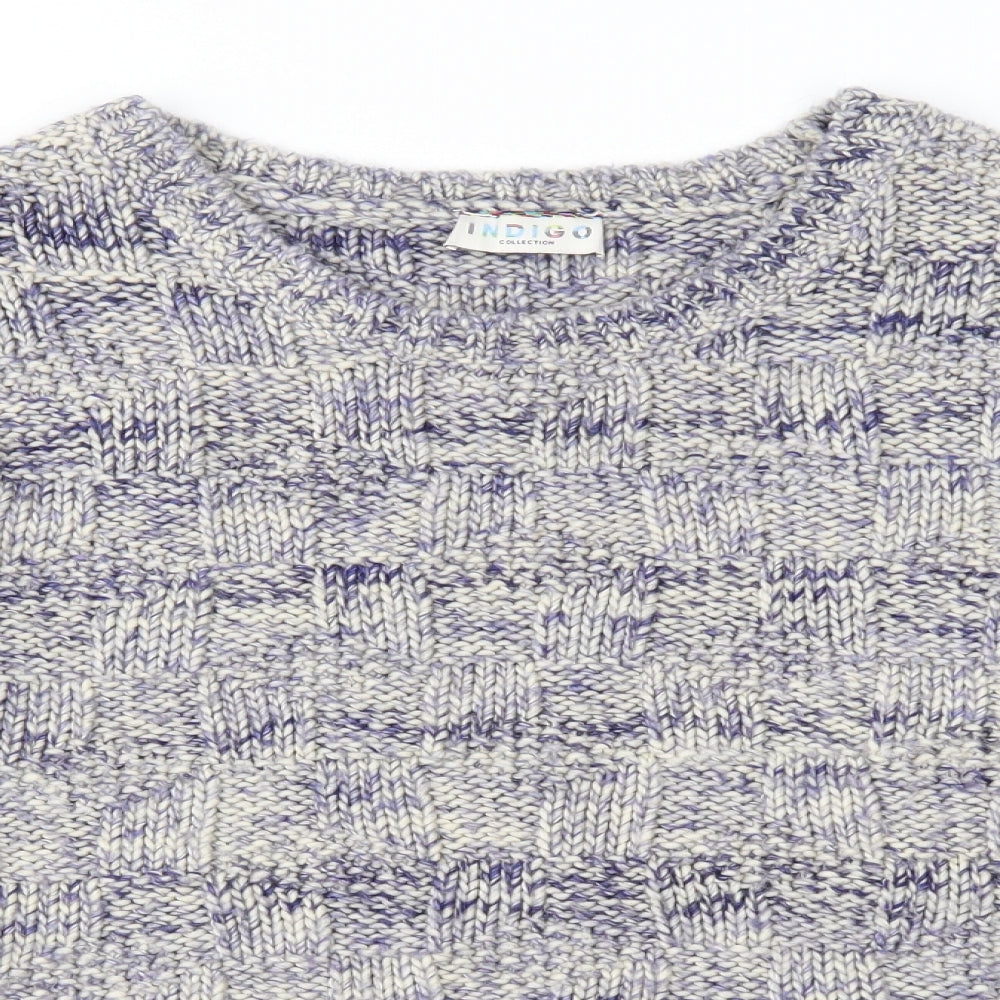 Marks and Spencer Womens Blue  Knit Pullover Jumper Size 16