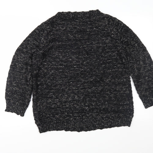 Marks and Spencer Womens Black  Knit Pullover Jumper Size 10