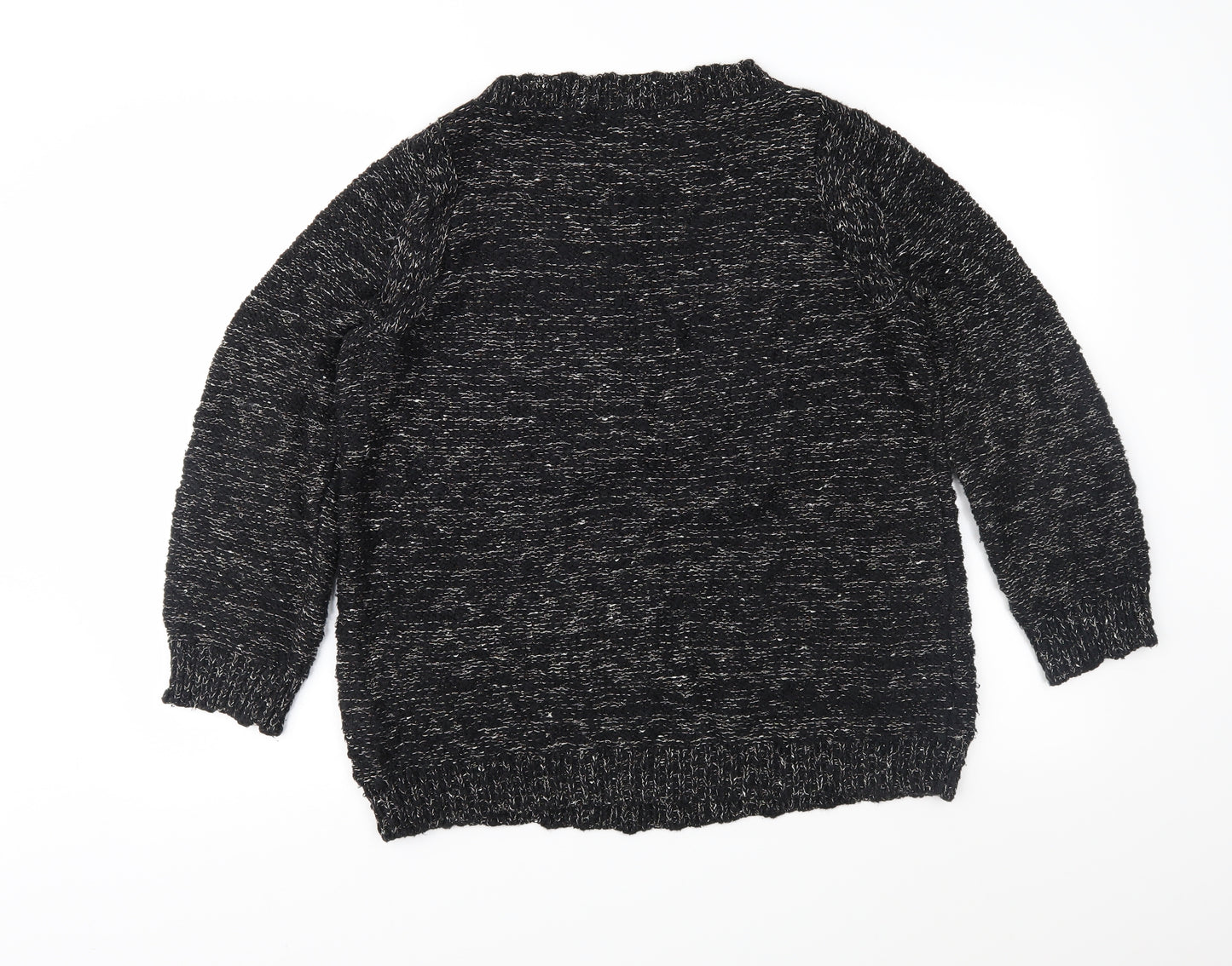 Marks and Spencer Womens Black  Knit Pullover Jumper Size 10