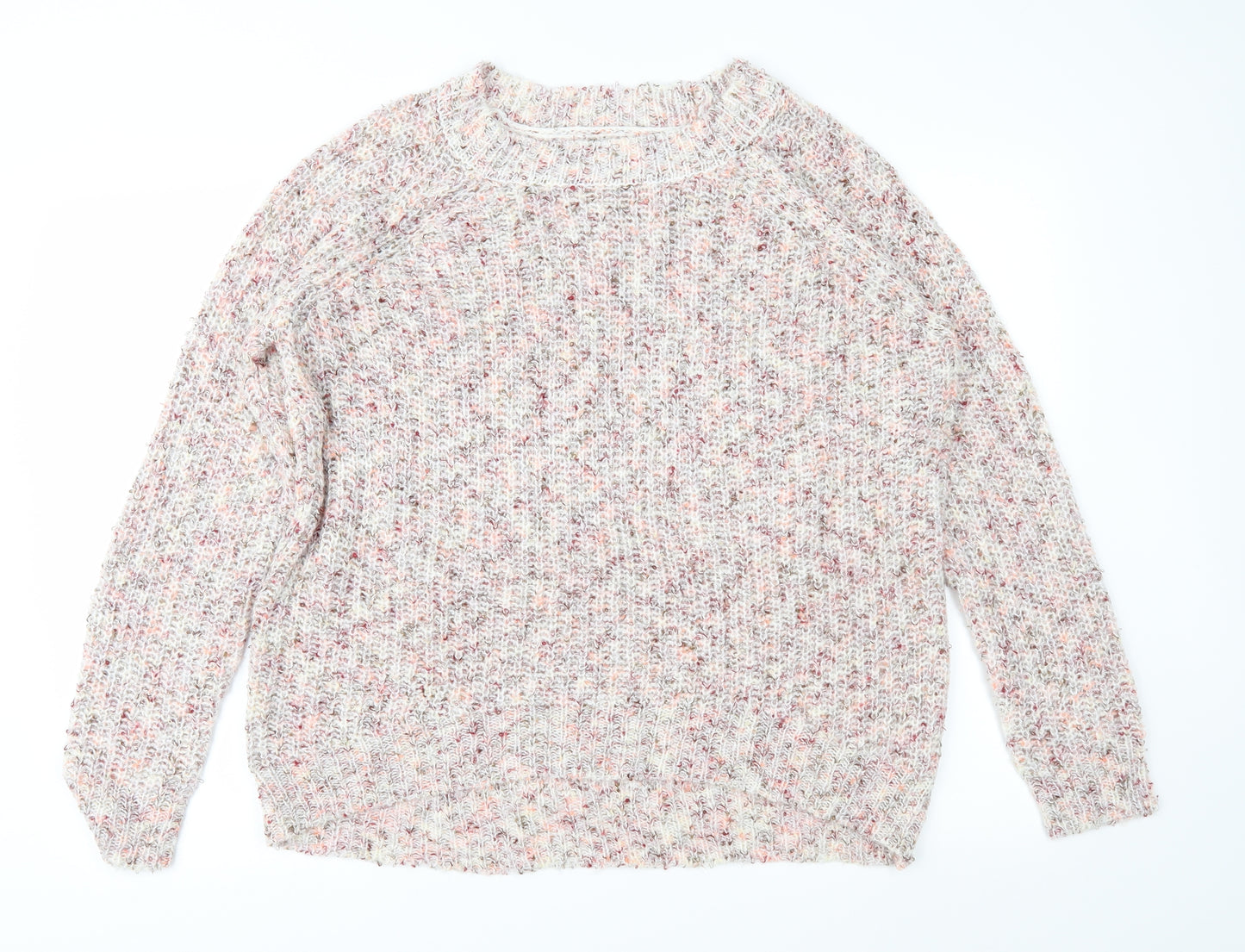 Papaya Womens Pink  Knit Pullover Jumper Size L