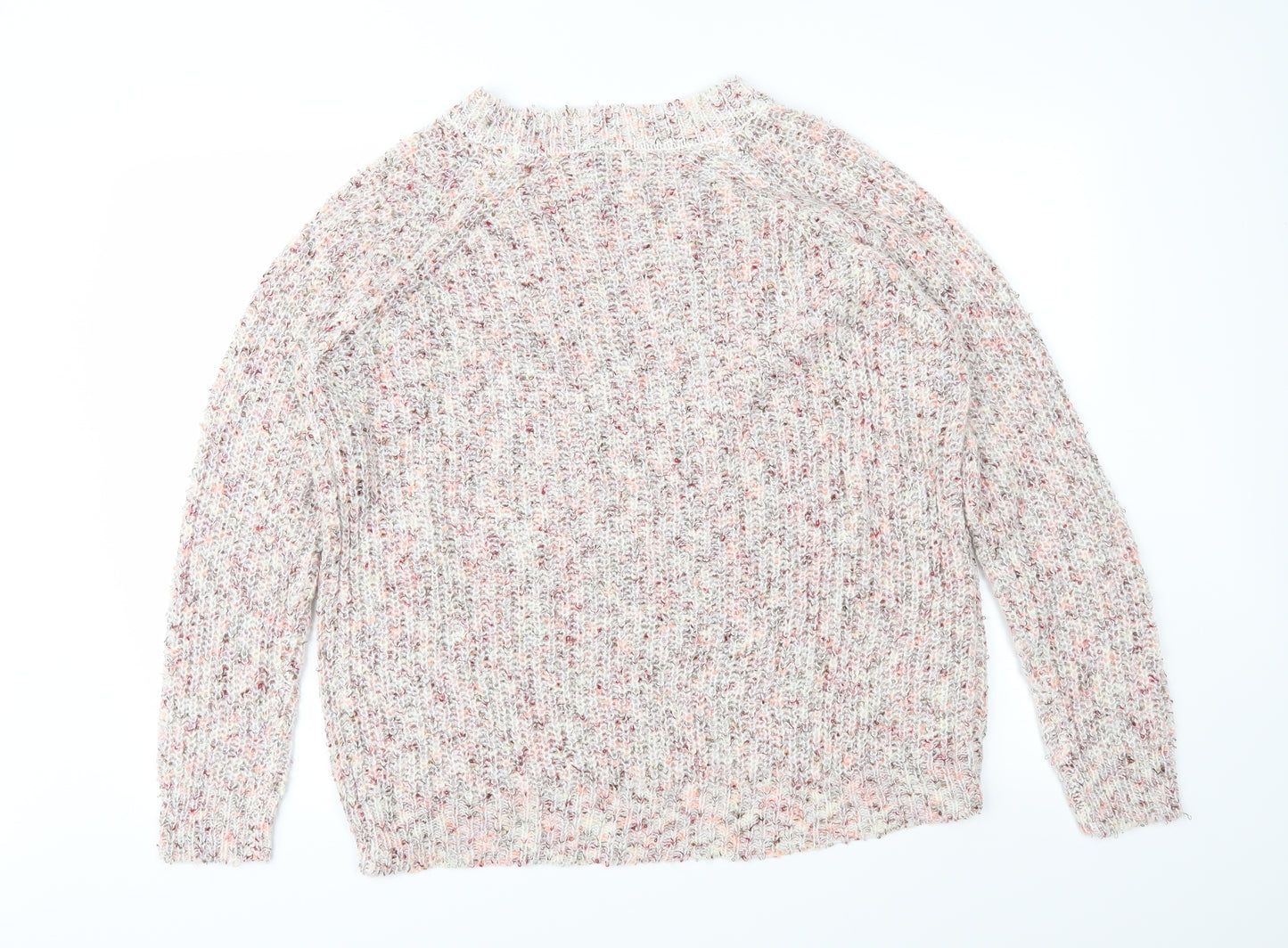 Papaya Womens Pink  Knit Pullover Jumper Size L