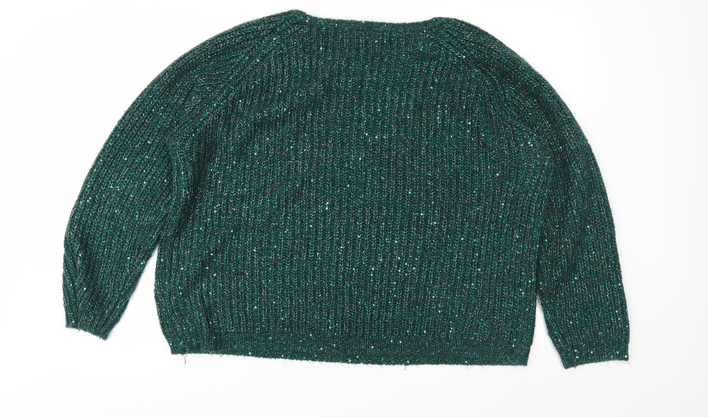 Atmosphere Womens Green  Knit Pullover Jumper Size 20