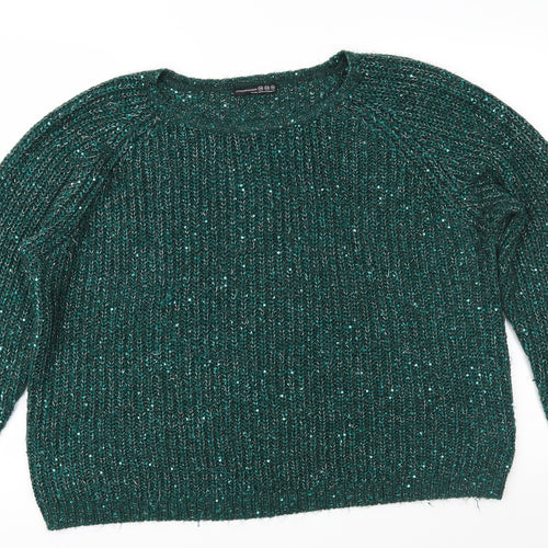 Atmosphere Womens Green  Knit Pullover Jumper Size 20
