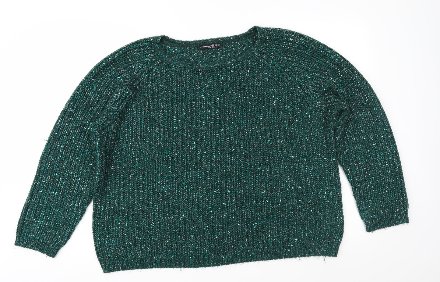 Atmosphere Womens Green  Knit Pullover Jumper Size 20