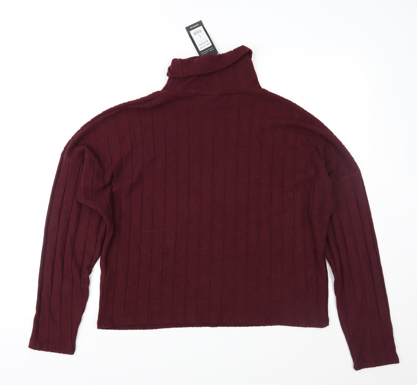 New Look Womens Purple  Knit Pullover Jumper Size L