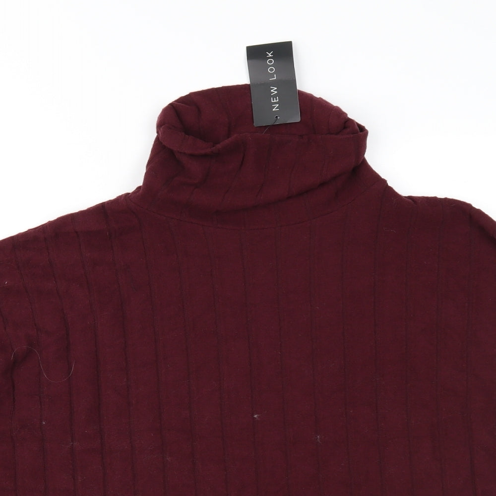 New Look Womens Purple  Knit Pullover Jumper Size L