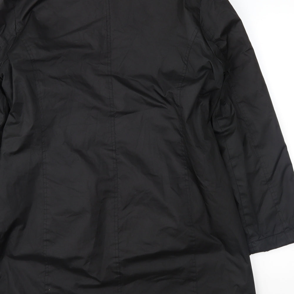 Alibi Womens Black   Overcoat Coat Size 14