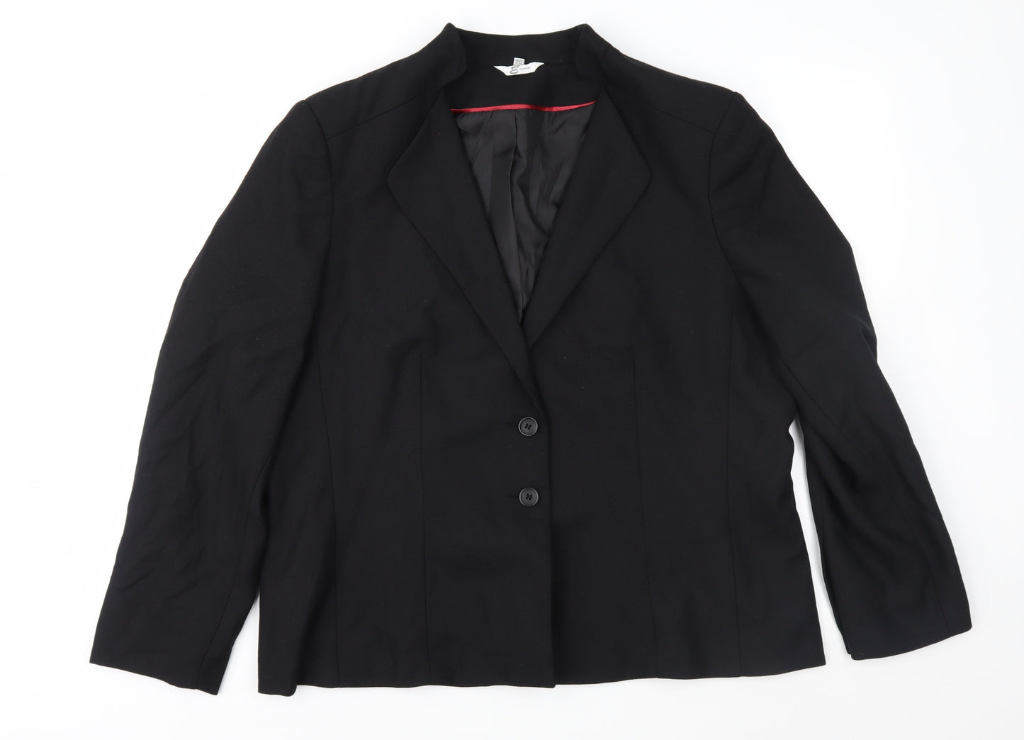 Eleganze Womens Black   Jacket Suit Jacket Size 20