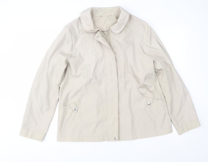 Bonmarché Womens Beige   Jacket Coat Size M