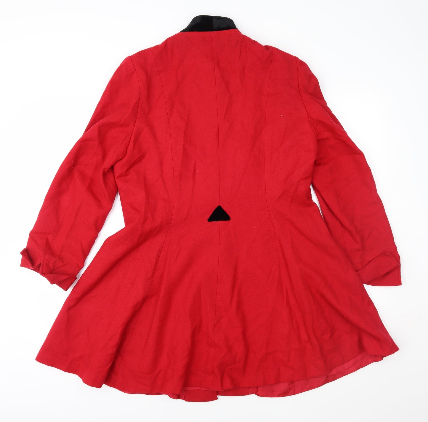 Jean Claire Womens Red   Overcoat Coat Size 12