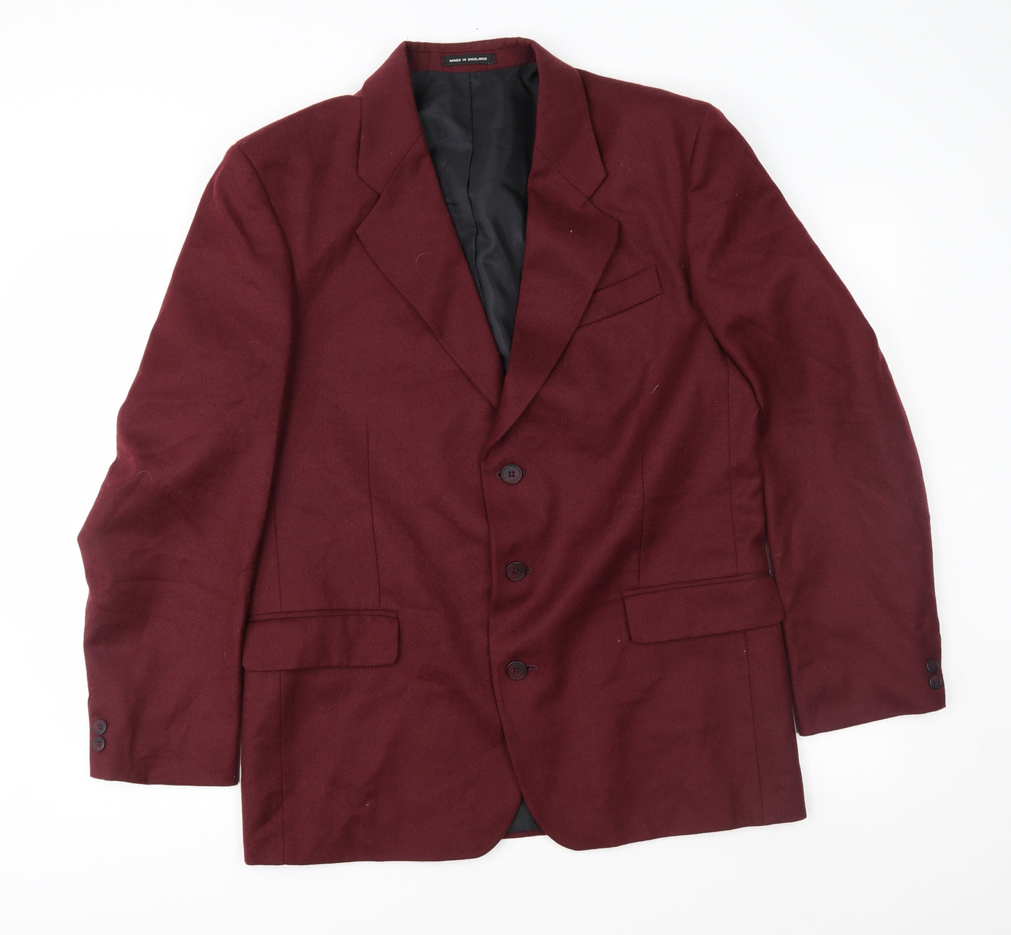 Emporium Mens Red   Jacket Suit Jacket Size 40