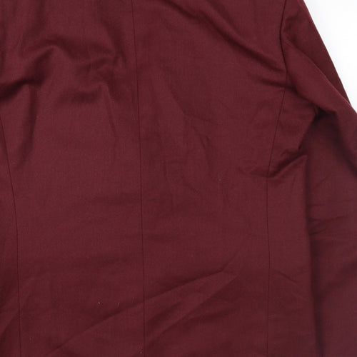 Emporium Mens Red   Jacket Suit Jacket Size 40