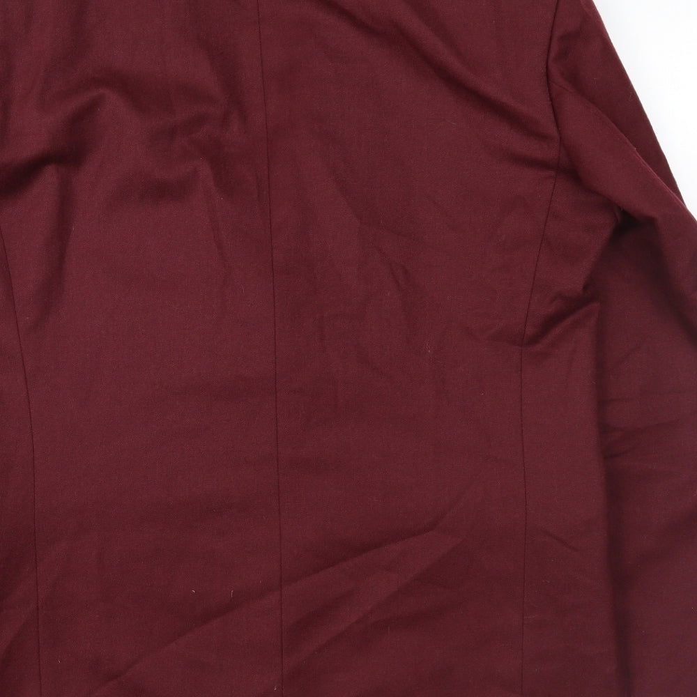 Emporium Mens Red   Jacket Suit Jacket Size 40